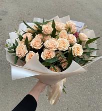 Букет Кремовые розы Латте в Смородино